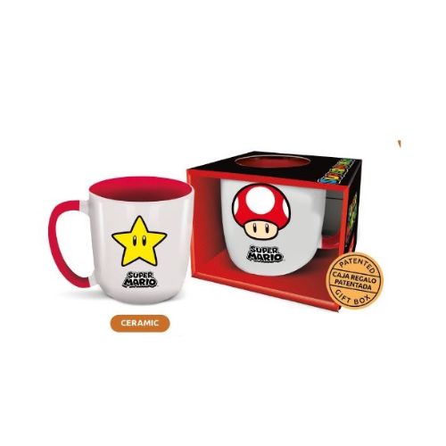 SUPER MARIO - Symboles - Mug Elite Intérieur Coloré - 384ml disponible goodies