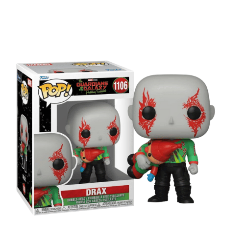 FUNKO POP MARVEL - POP N° 1106 - Les gardiens de la galaxie - Drax 'Holiday' disponible