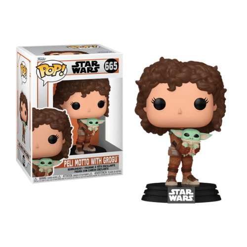 FUNKO POP THE MANDALORIAN - POP N° 665 - Peli Motto avec Grogu disponible