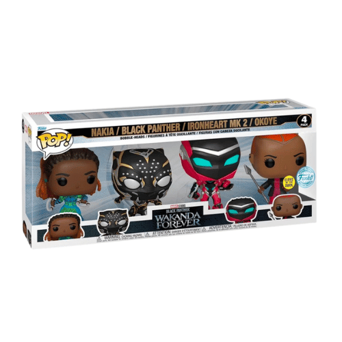 FUNKO POP BLACK PHANTER - POP - Wakanda Forever 4 PACK Sp. Edition disponible