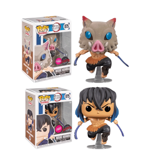 FUNKO POP DEMON SLAYER - Pop N° 875 - Inosuke Hashibira Flocked Special Edition 1/6 CHASE disponible