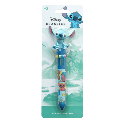 STITCH - Stylo-Bille 10 couleurs 3D goodies