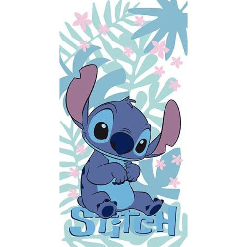 LILO & STITCH -Stitch assi -Serviette de Plage 100% Polyester 70x140cm goodies