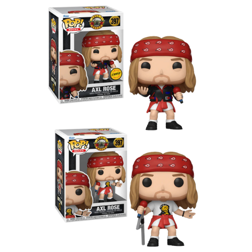 FUNKO POP  GUN N ROSES - POP Rocks N° 397 - Axel Rose (1980's) avec 1/6 Chase disponible