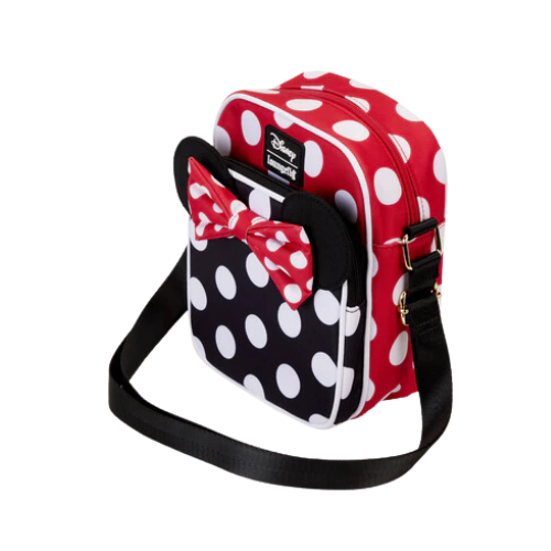 DISNEY - Minnie Rock The Dots - Sac Passeport Nylon LoungeFly disponible