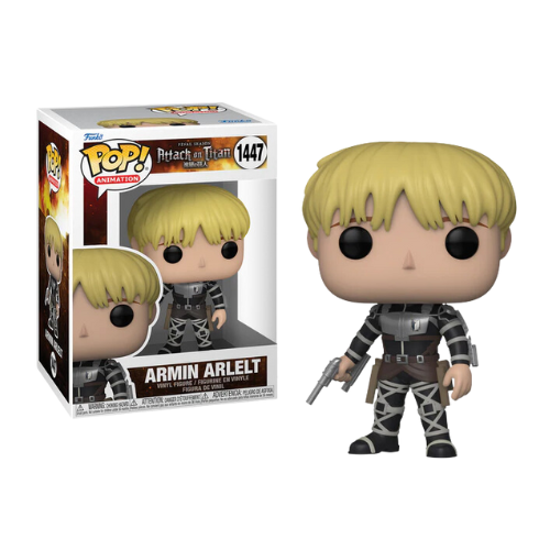 FUNKO POP L'ATTAQUE DES TITANS S5 -POP Animation N°1447 -Armin Arlert avec Chase disponible