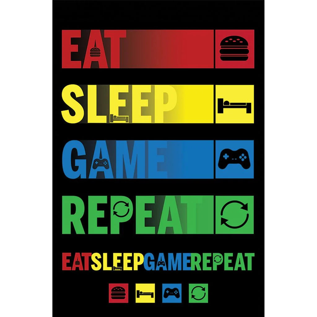 DIVERS - Eat Sleep Repeat - Poster 61 x 91cm goodies