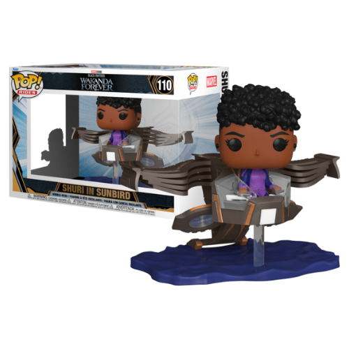 FUNKO POP SHURI IN SUNBIRD 110 RIDE BLACK PANTHER WAKANDA FOREVER MARVEL FILM dispo