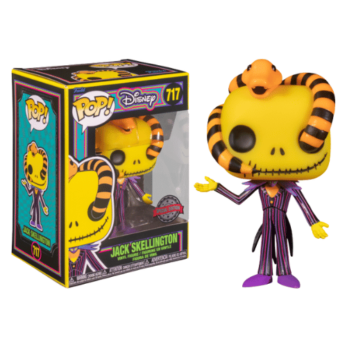 FUNKO POP JACK SKELLINGTON 717 DISNEY dispo nouv black light spécial édition