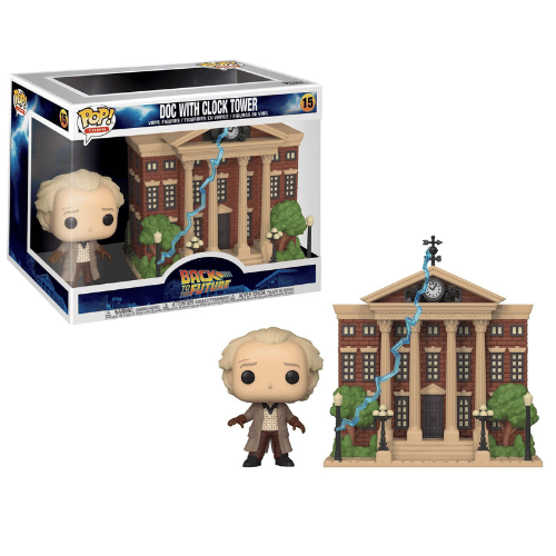 FUNKO POP ! DOC WITH CLOCK TOWWER 15 RETOUR VERS LE FUTUR FILM dispo nouv